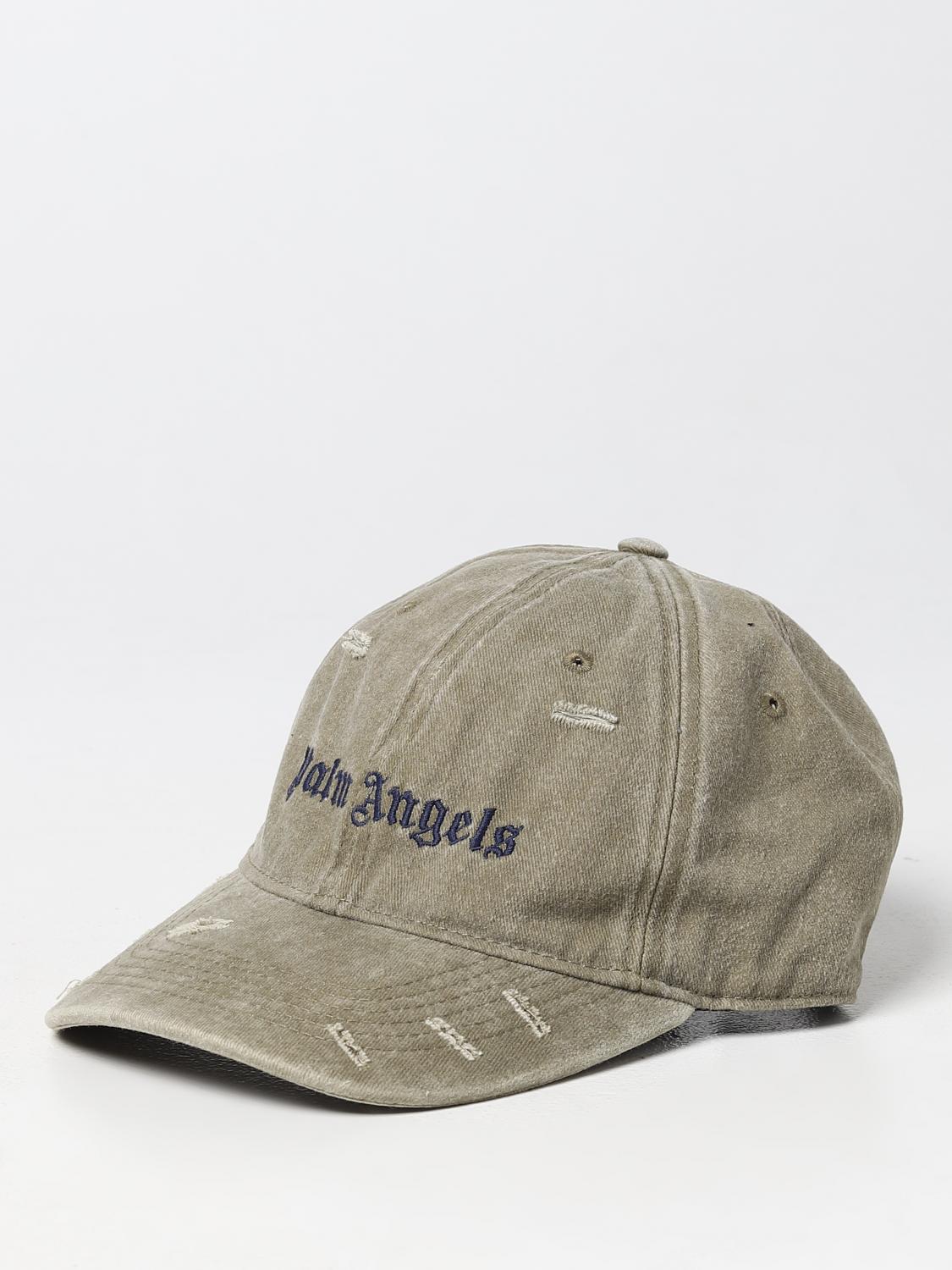 PALM ANGELS CAPPELLO: Cappello Palm Angels in denim used, Militare - Img 1