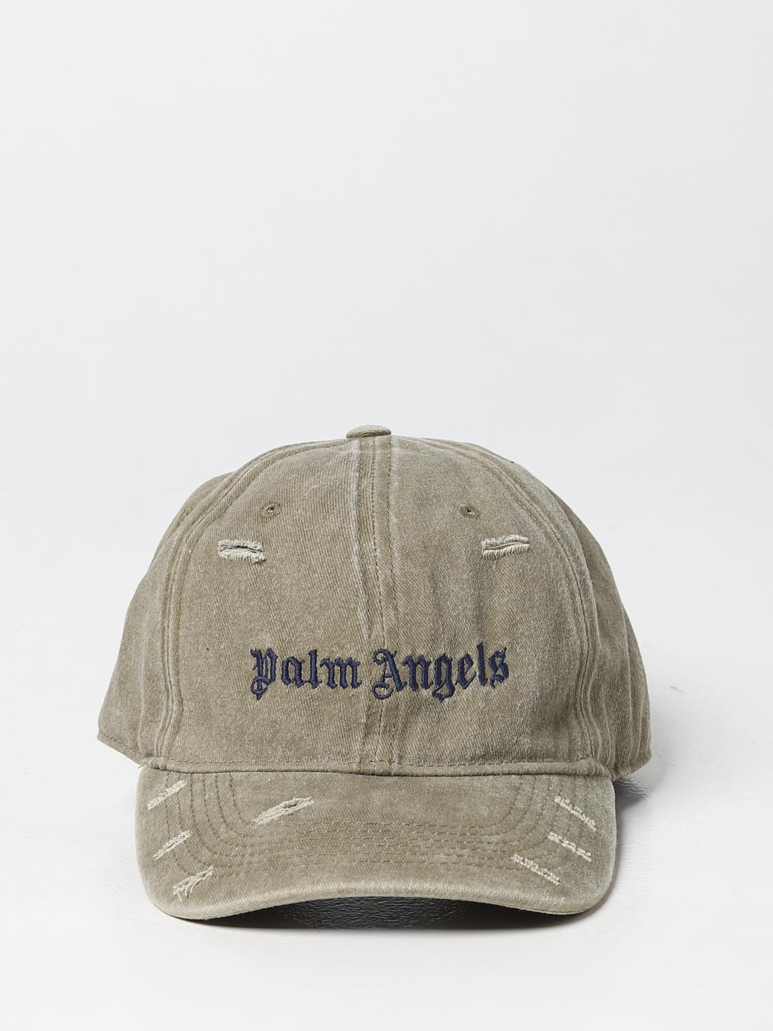 PALM ANGELS CAPPELLO: Cappello Palm Angels in denim used, Militare - Img 2