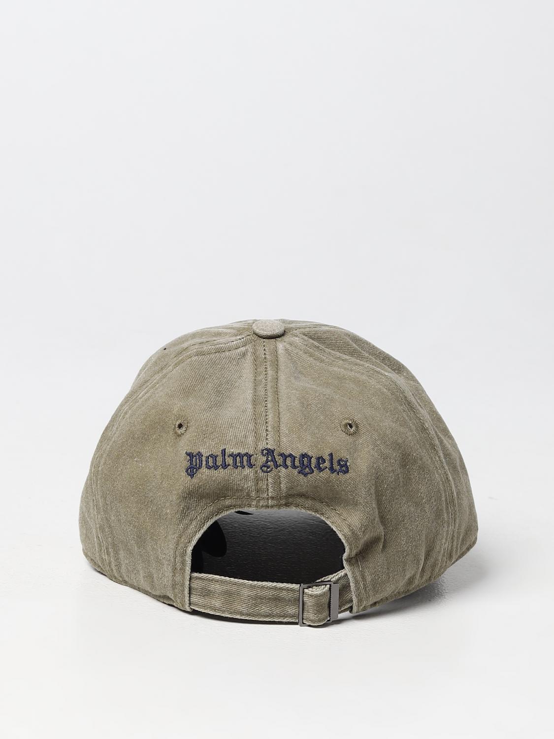 PALM ANGELS CAPPELLO: Cappello Palm Angels in denim used, Militare - Img 3