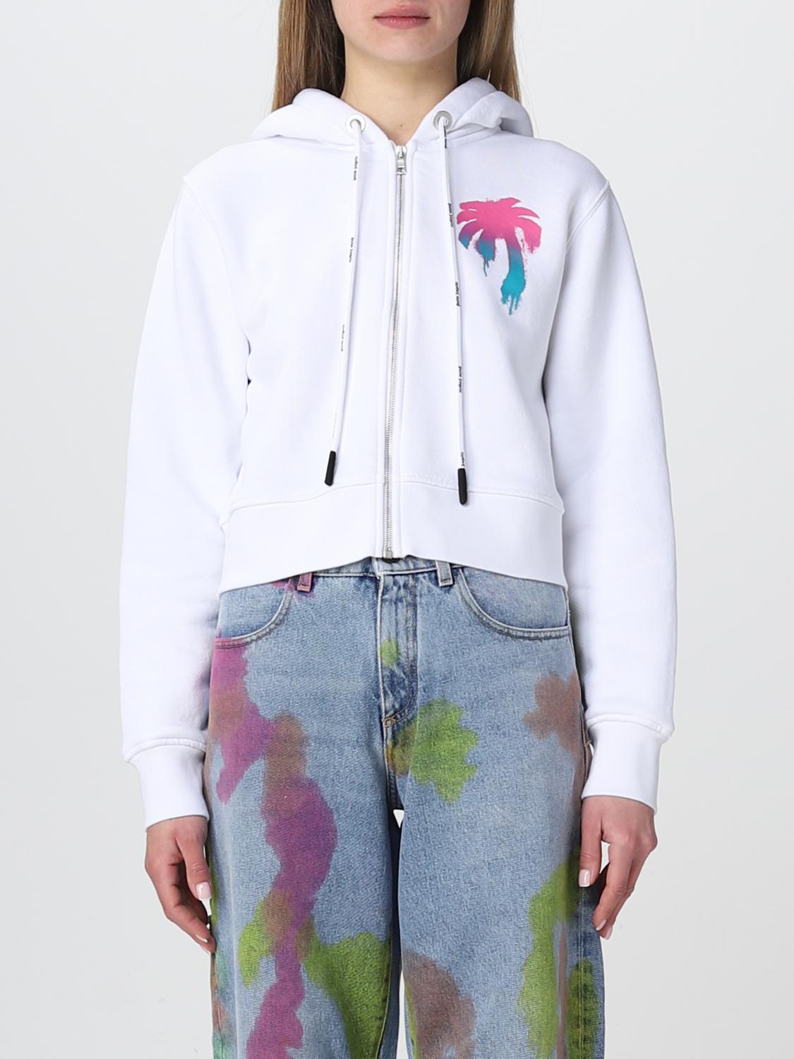 PALM ANGELS SUDADERA: Sudadera mujer Palm Angels, Blanco - Img 1
