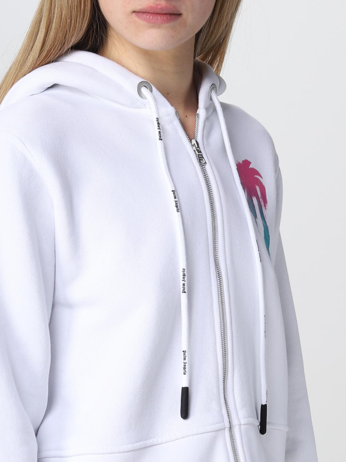 PALM ANGELS SUDADERA: Sudadera mujer Palm Angels, Blanco - Img 5