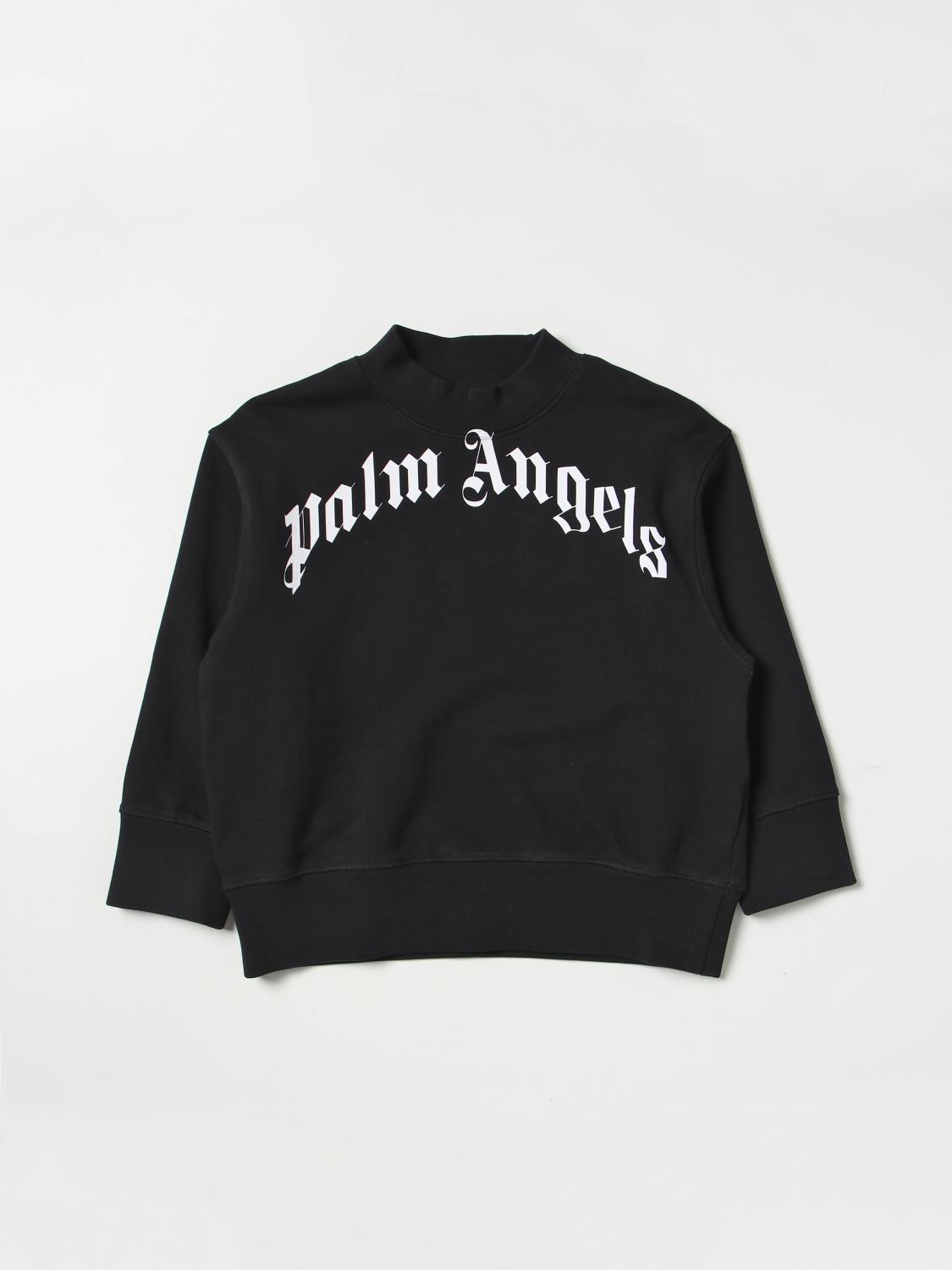 PALM ANGELS 스웨터: 스웨터 남아 Palm Angels, 블랙 - Img 1