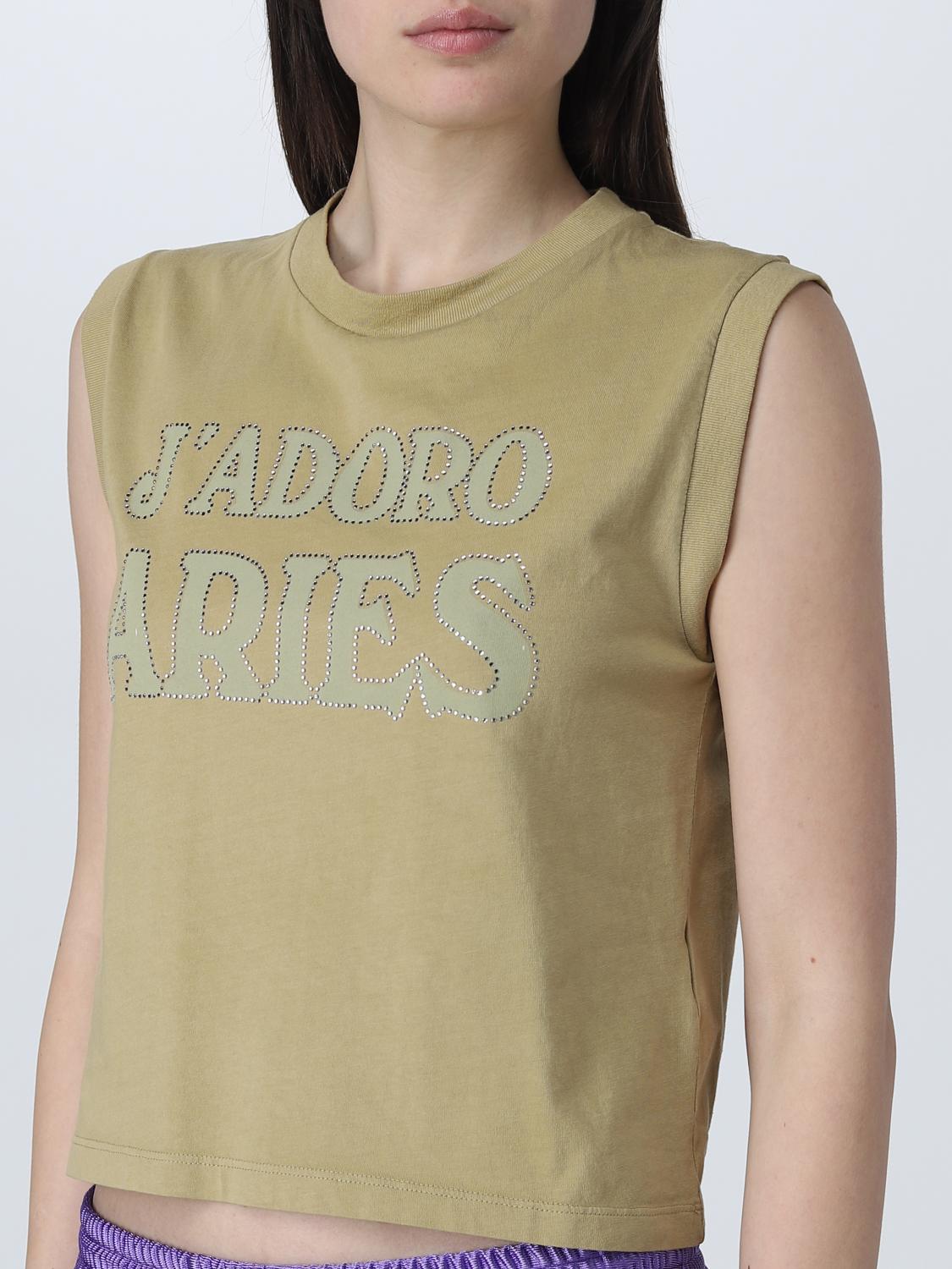 ARIES TOP: Top Aries in cotone, Oliva - Img 3