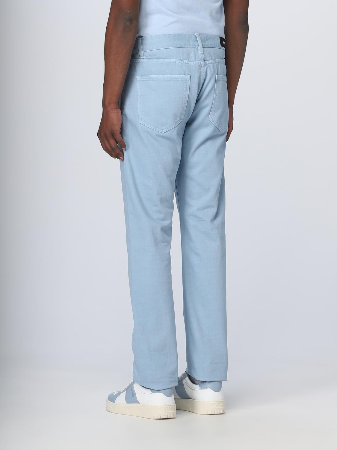14BROS PANTALONI: Pantalone 14bros in cotone, Azzurro - Img 2