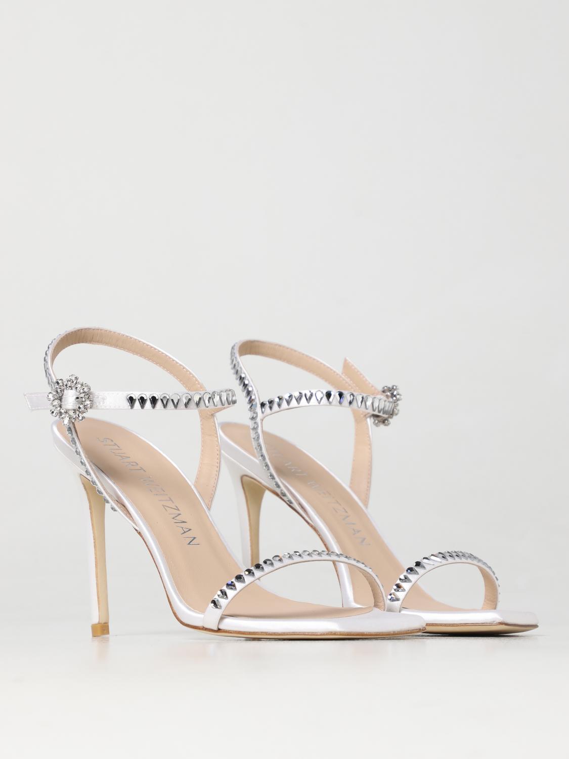 STUART WEITZMAN SANDALEN MIT ABSATZ: Schuhe damen Stuart Weitzman, Weiß - Img 2