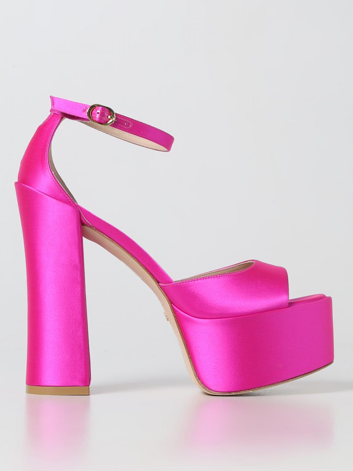 STUART WEITZMAN SANDALEN MIT ABSATZ: Schuhe damen Stuart Weitzman, Fuchsia - Img 1