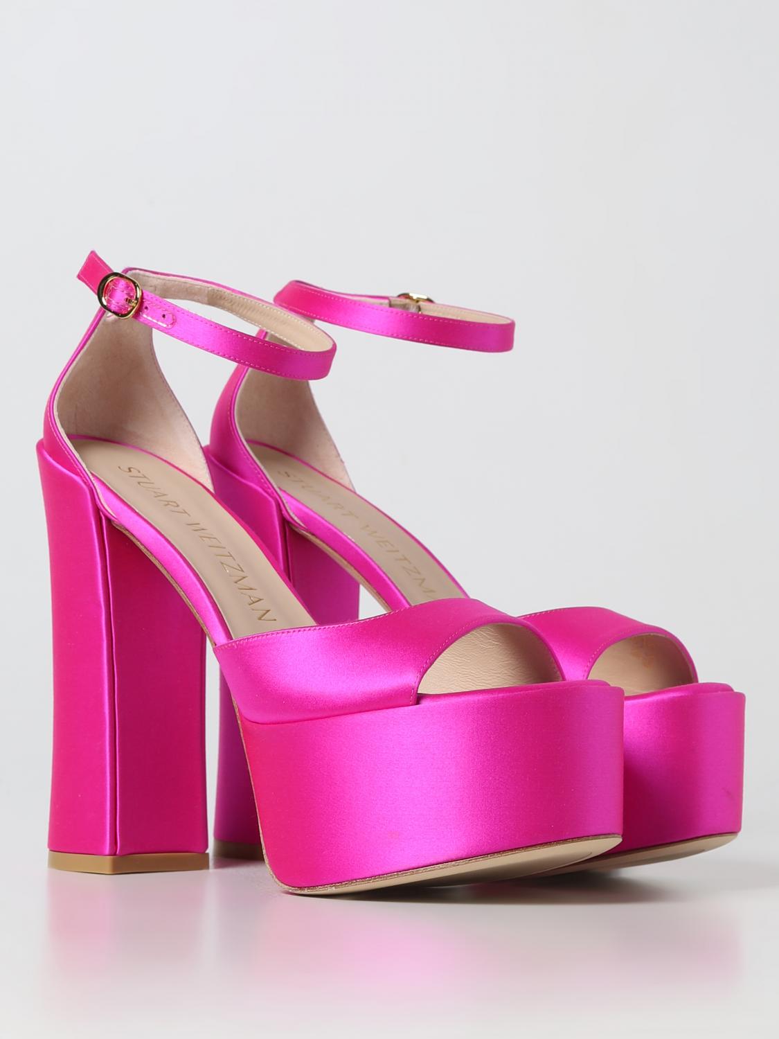 STUART WEITZMAN SANDALEN MIT ABSATZ: Schuhe damen Stuart Weitzman, Fuchsia - Img 2