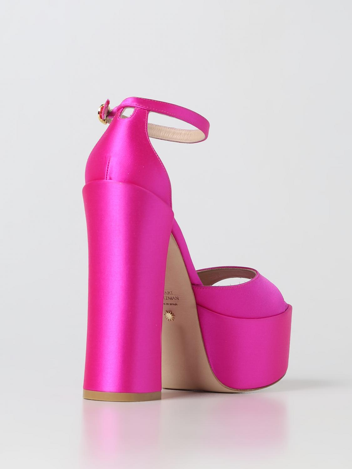 STUART WEITZMAN SANDALEN MIT ABSATZ: Schuhe damen Stuart Weitzman, Fuchsia - Img 3