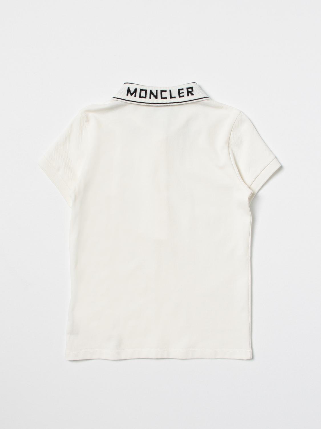 MONCLER POLO: Polo niños Moncler, Blanco - Img 2