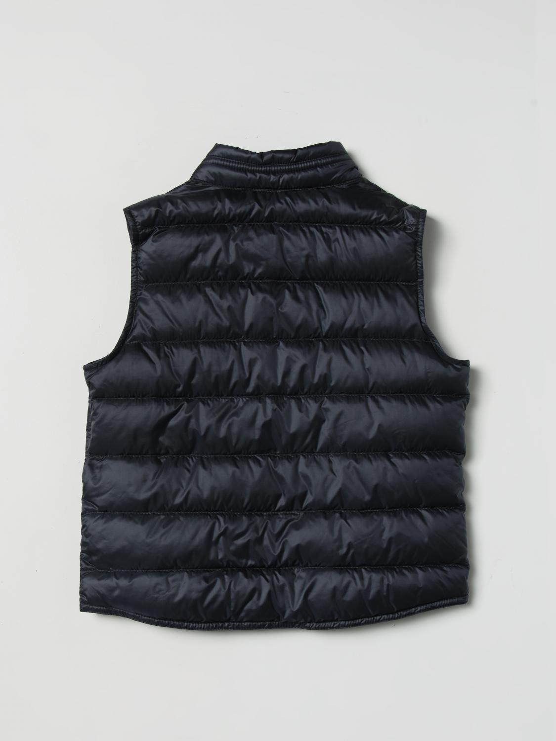 MONCLER CHALECO: Chaleco niños Moncler, Azul Oscuro - Img 2