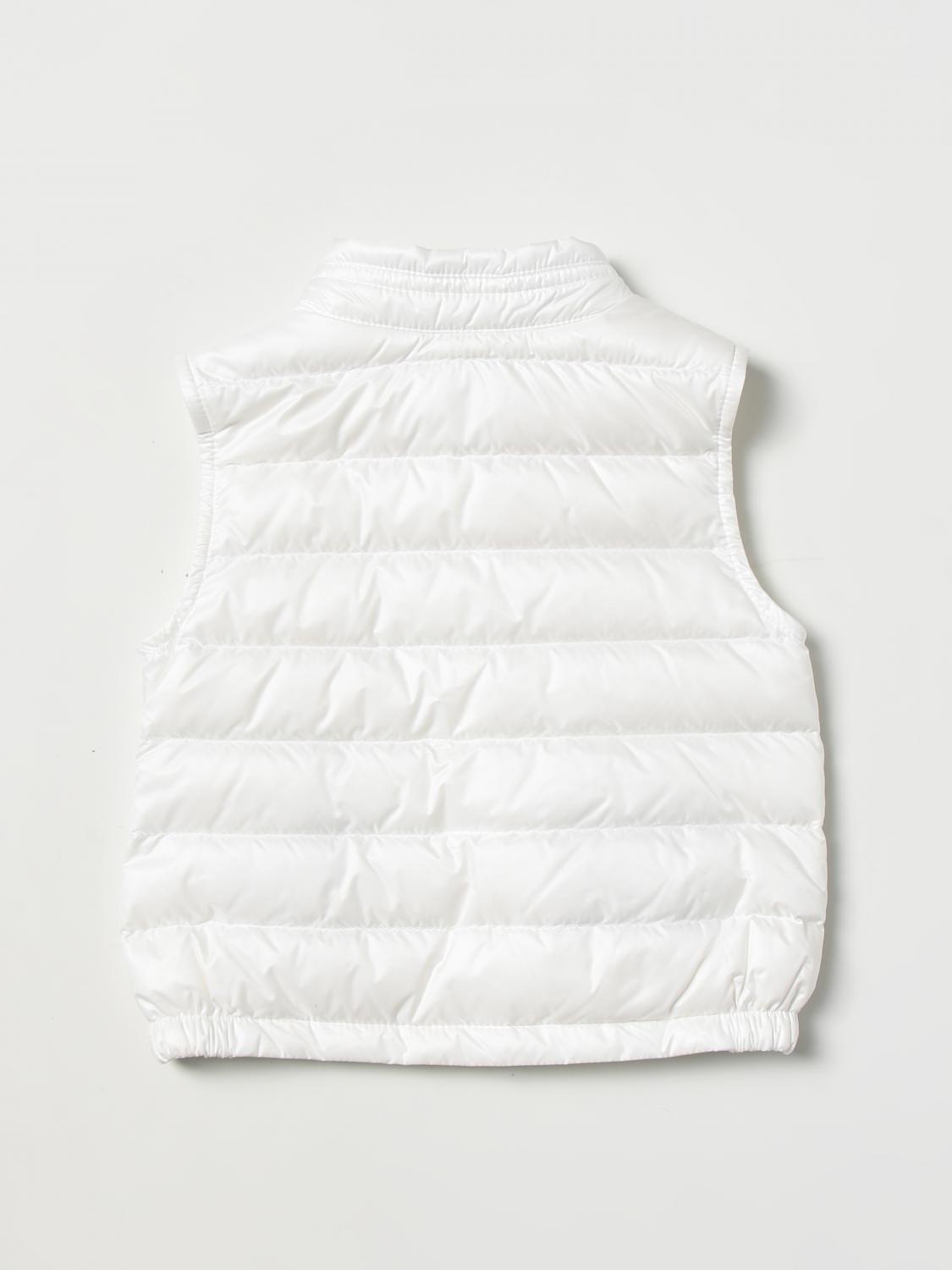 MONCLER VESTCOAT: Moncler gilet in quilted nylon, White - Img 2