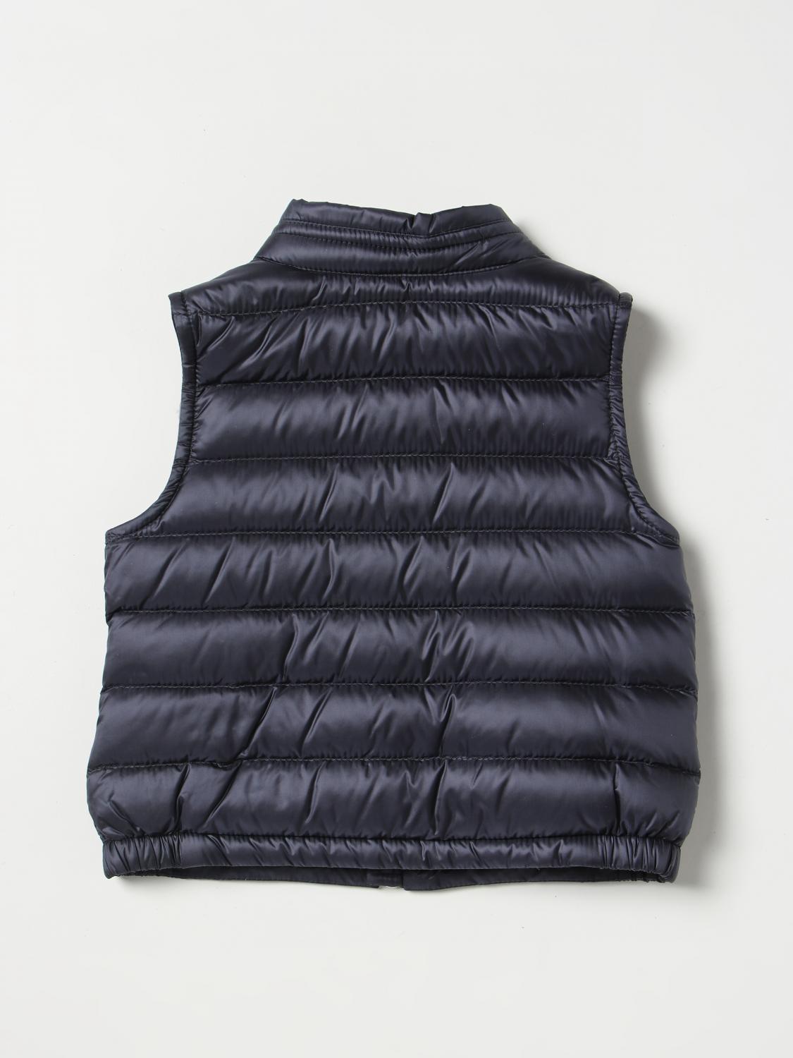 MONCLER ЖИЛЕТ: Куртка Детское Moncler, Синий - Img 2