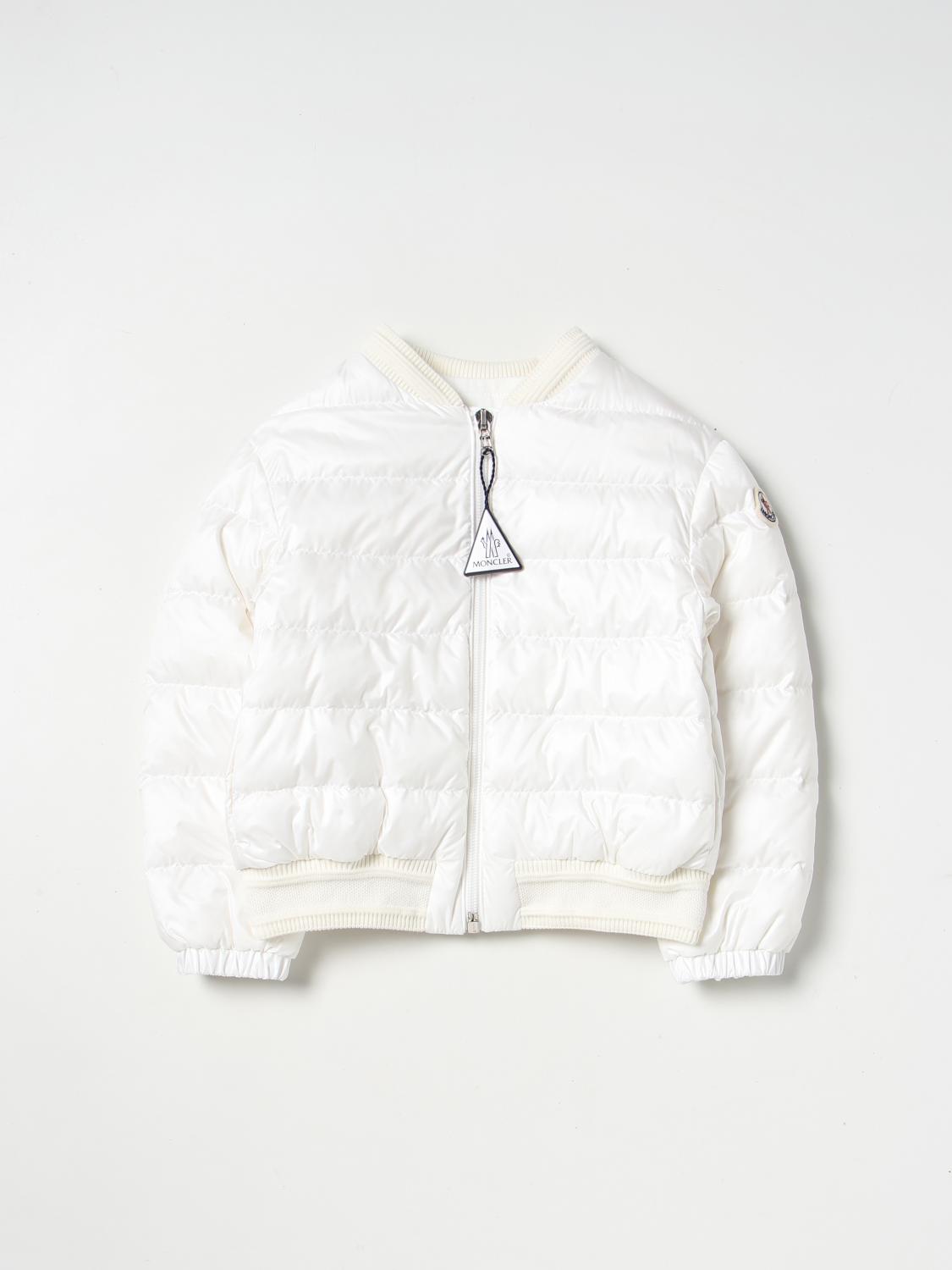 MONCLER JACKET: Jacket kids Moncler, White - Img 1