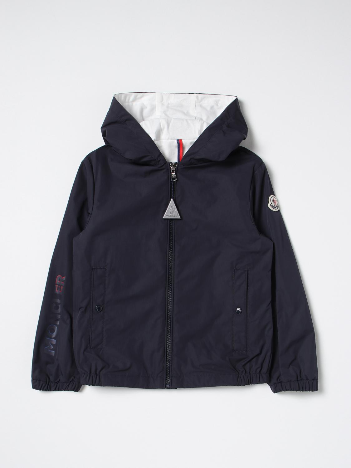 MONCLER JACKET: Jacket kids Moncler, Blue - Img 1