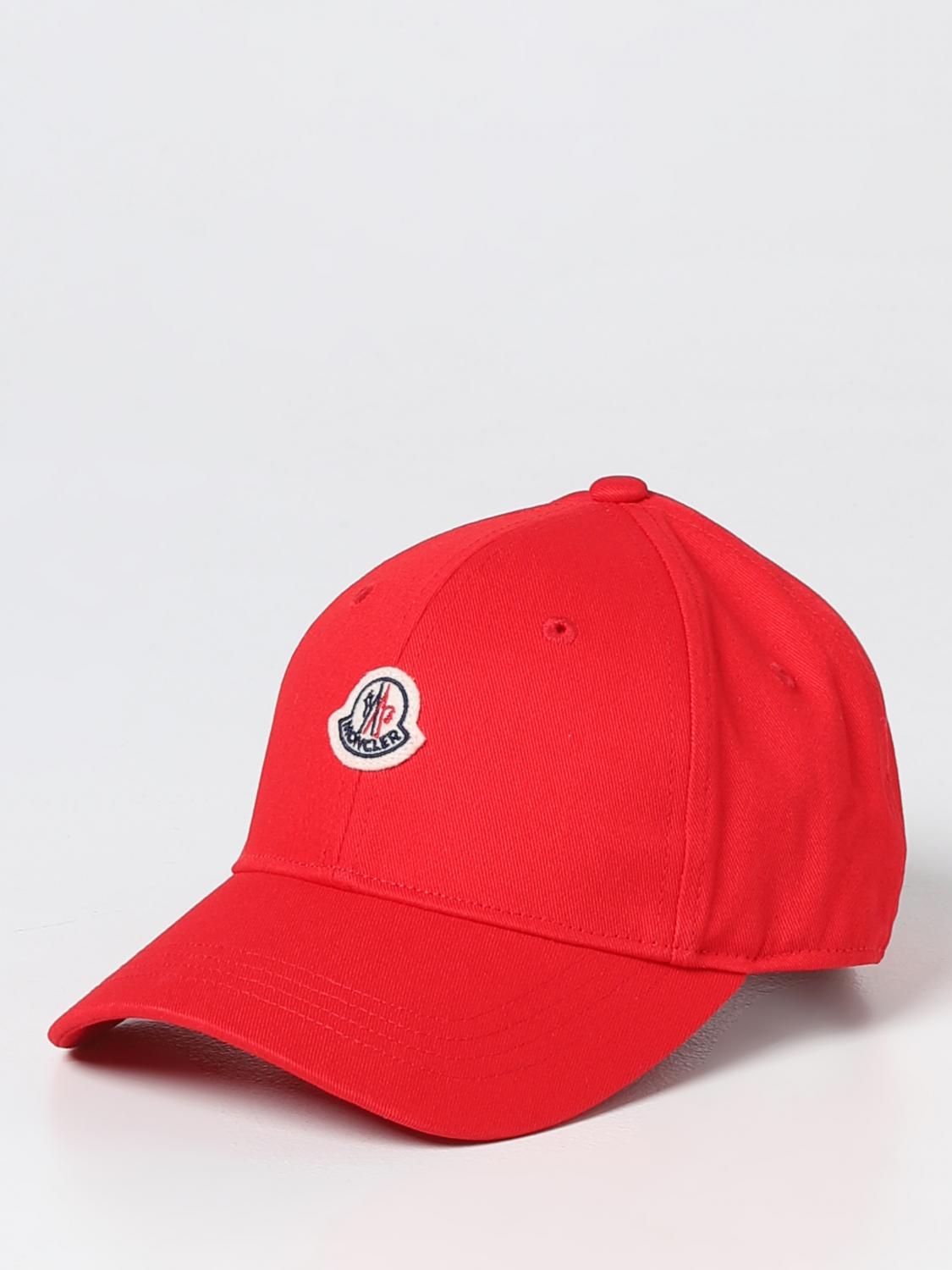 MONCLER CAPPELLO BAMBINO: Cappello Moncler in cotone, Rosso - Img 1