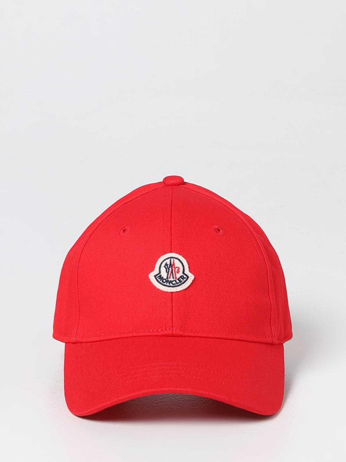 MONCLER CAPPELLO BAMBINO: Cappello Moncler in cotone, Rosso - Img 2