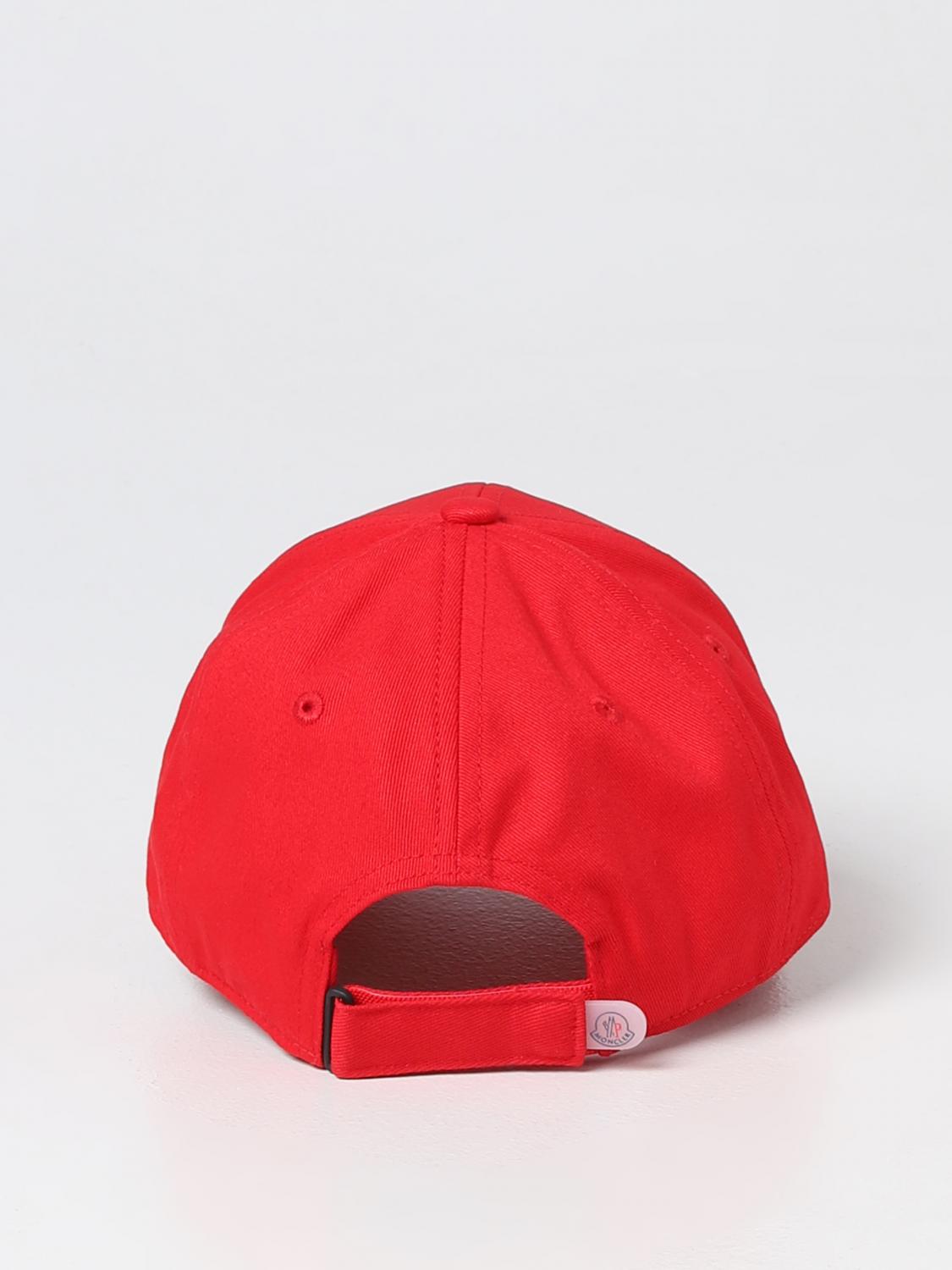 MONCLER CAPPELLO BAMBINO: Cappello Moncler in cotone, Rosso - Img 3