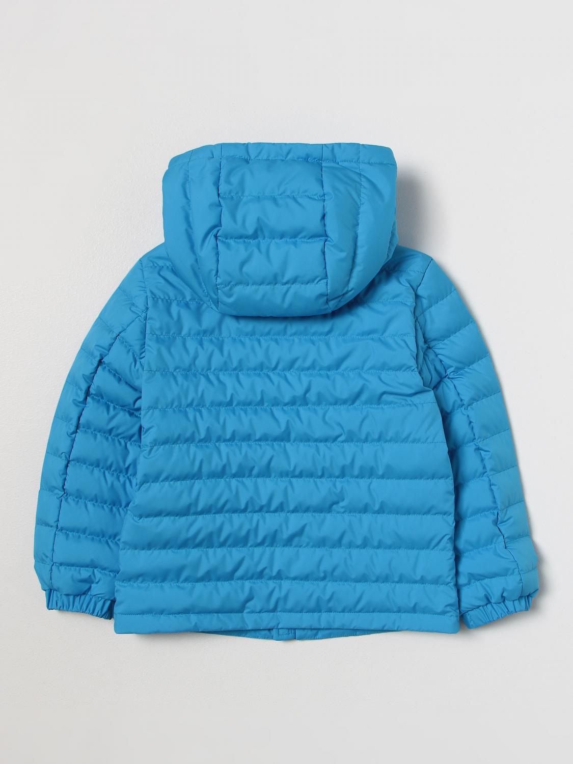MONCLER JACKET: Jacket kids Moncler, Turquoise - Img 2