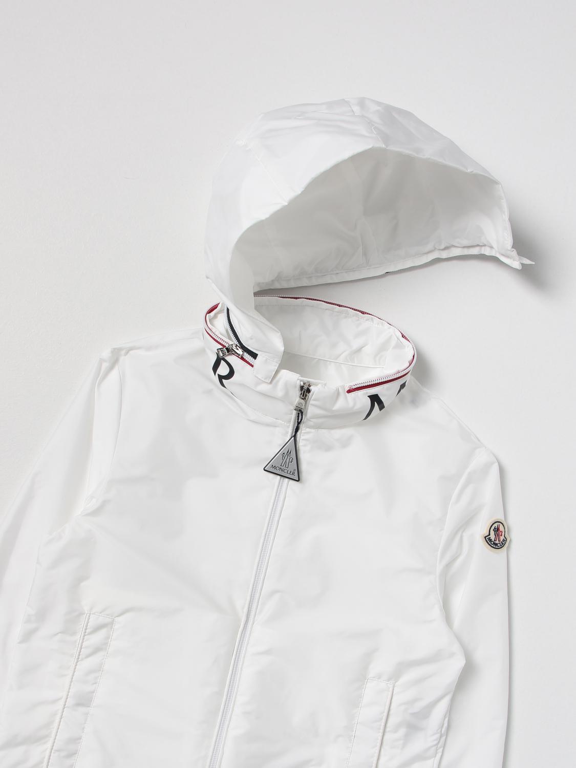MONCLER JACKET: Moncler nylon jacket with detachable hood, White - Img 3