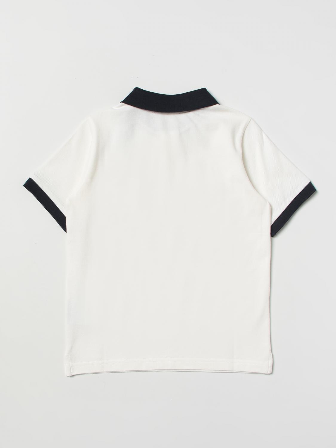 MONCLER POLO: Polo niños Moncler, Blanco - Img 2