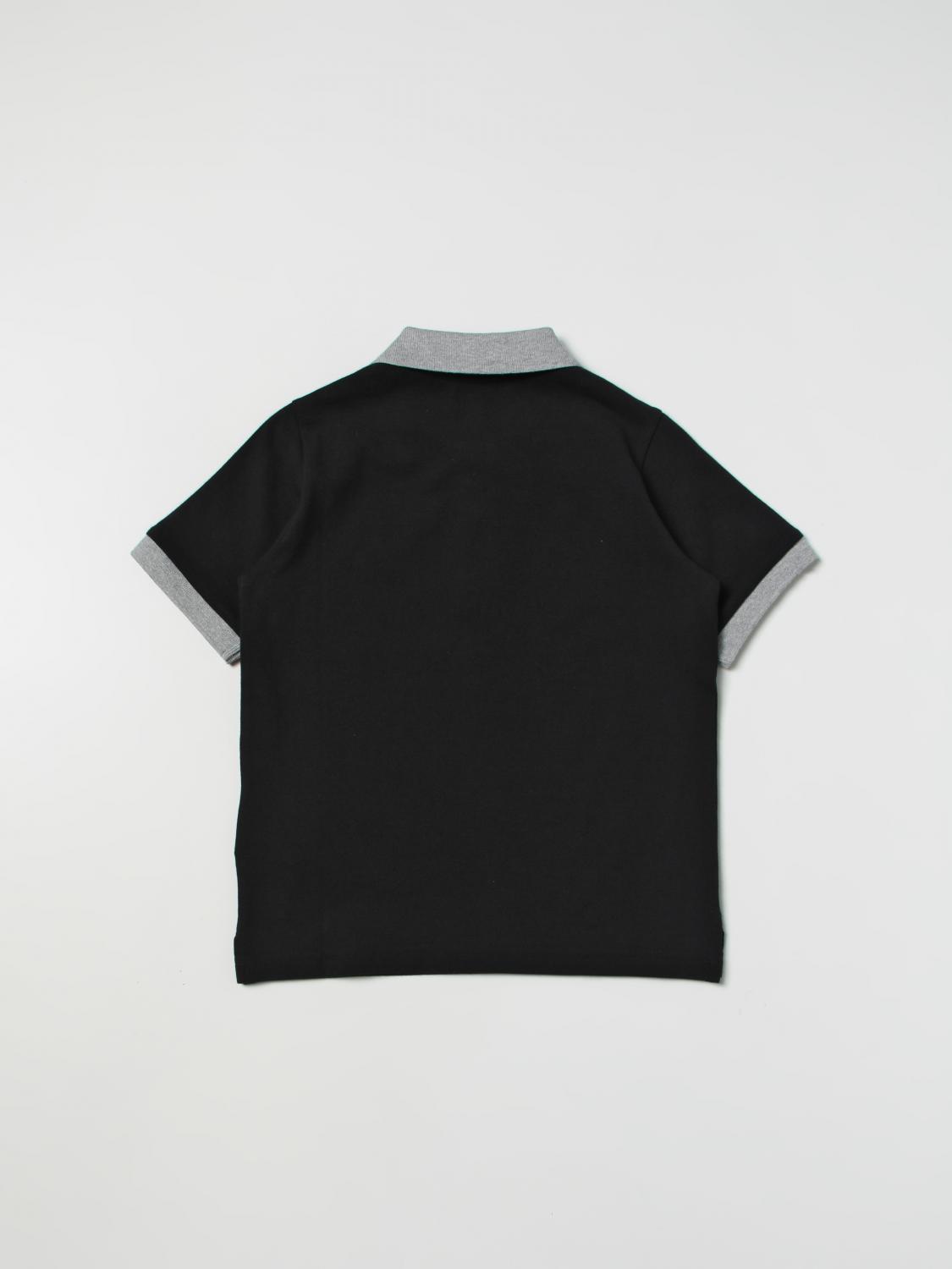 MONCLER POLO: Polo kinder Moncler, Schwarz - Img 2