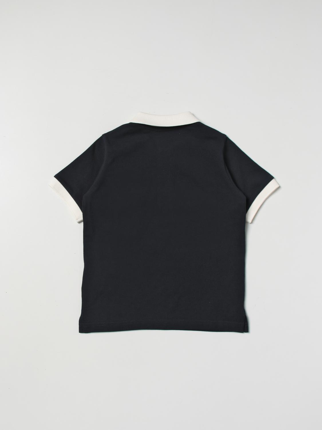 MONCLER POLO: Polo kinder Moncler, Blau - Img 2