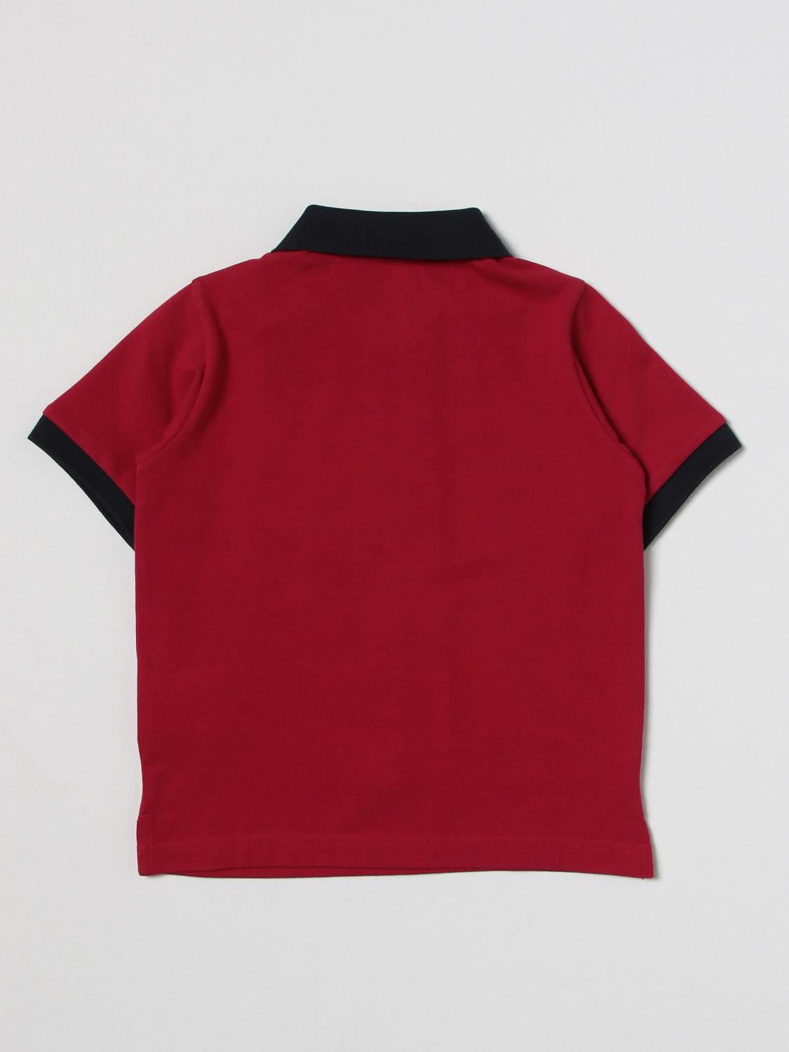 MONCLER POLO: Polo kinder Moncler, Rot - Img 2