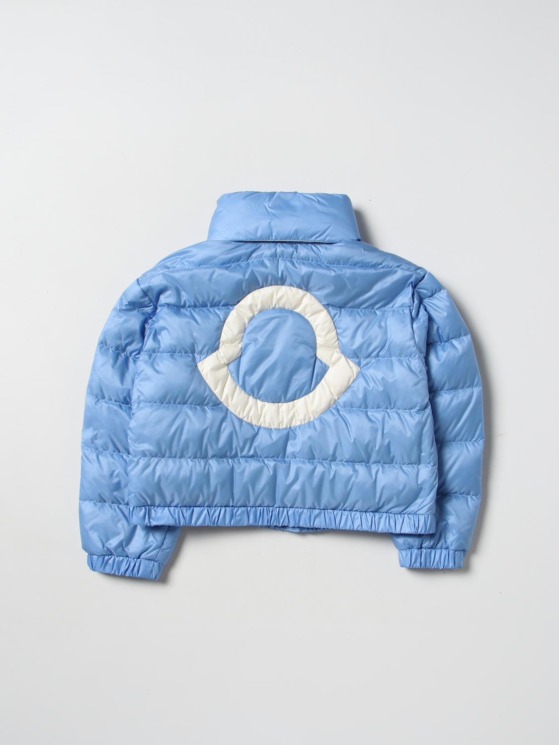 MONCLER JACKET: Moncler down jacket in quilted nylon, Gnawed Blue - Img 2