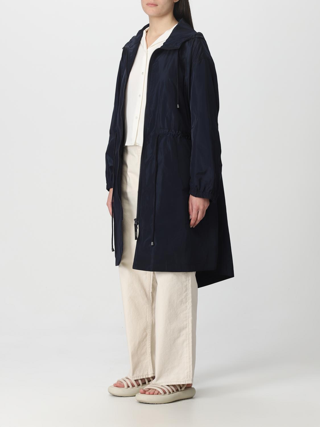 ASPESI JACKET: Coat woman Aspesi, Blue - Img 3