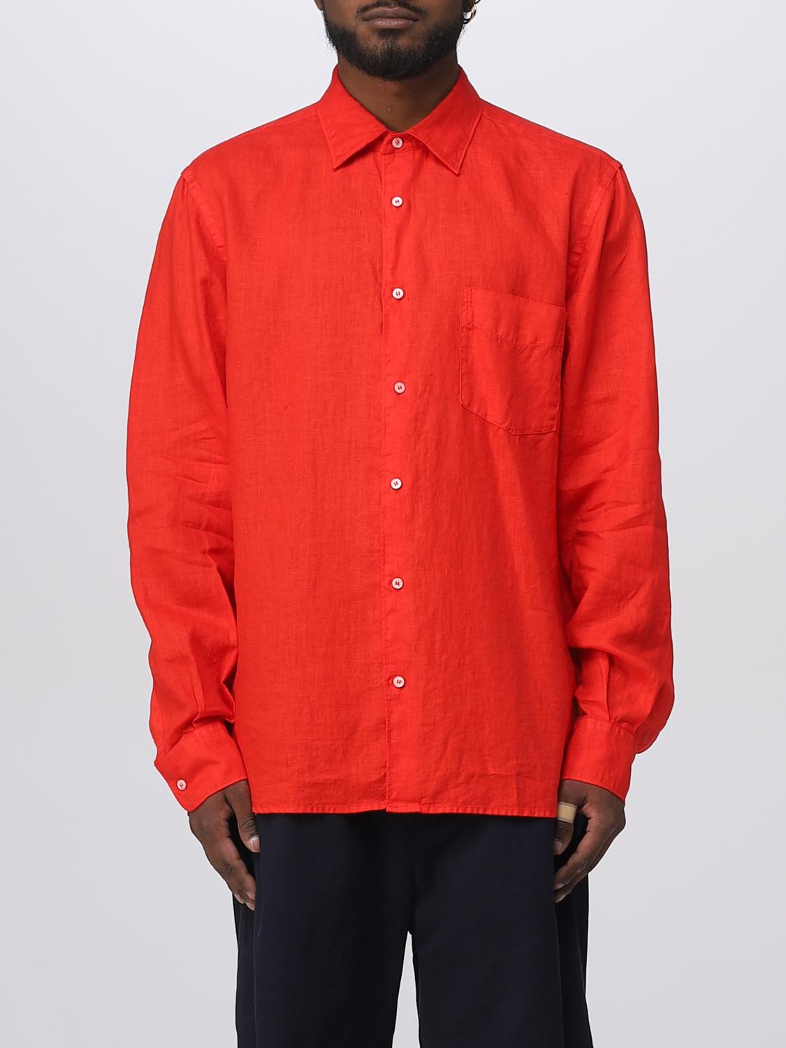 ASPESI 衬衫: 衬衫 男士 Aspesi, 红色 - Img 1