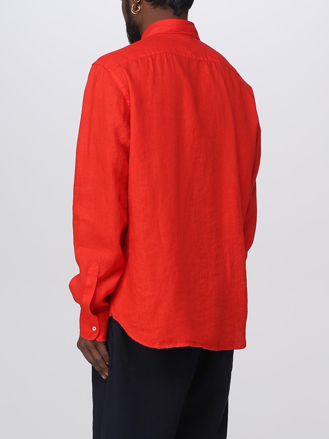 ASPESI 衬衫: 衬衫 男士 Aspesi, 红色 - Img 2
