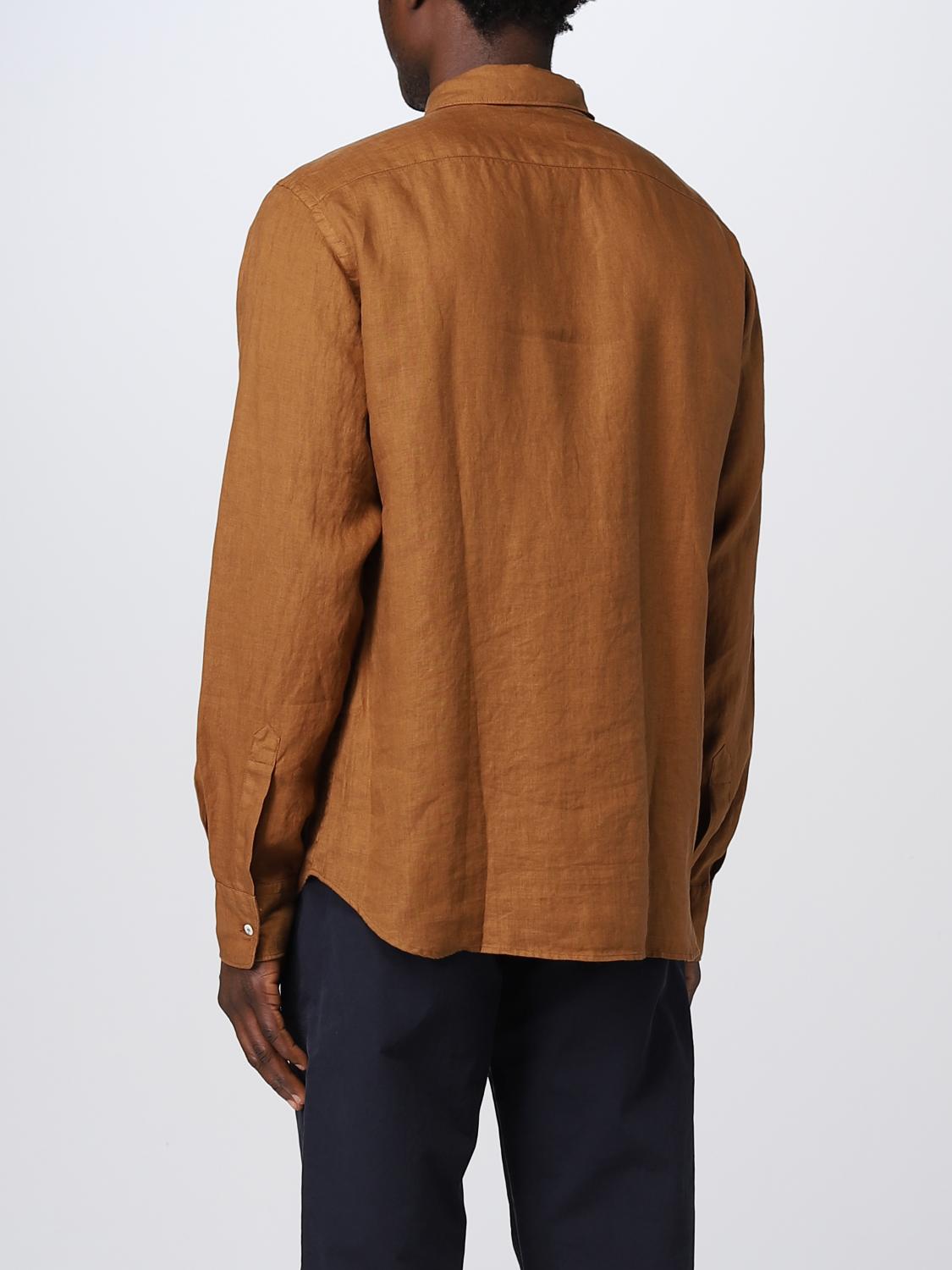 ASPESI 衬衫: 衬衫 男士 Aspesi, 棕色 - Img 2