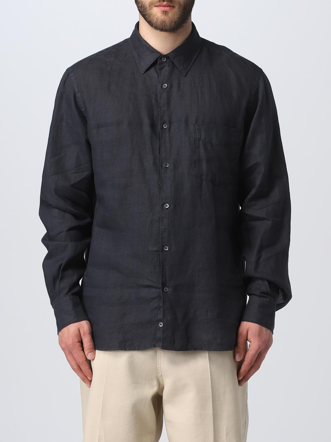 ASPESI CAMICIA: Camicia Aspesi in lino, Blue Navy - Img 1