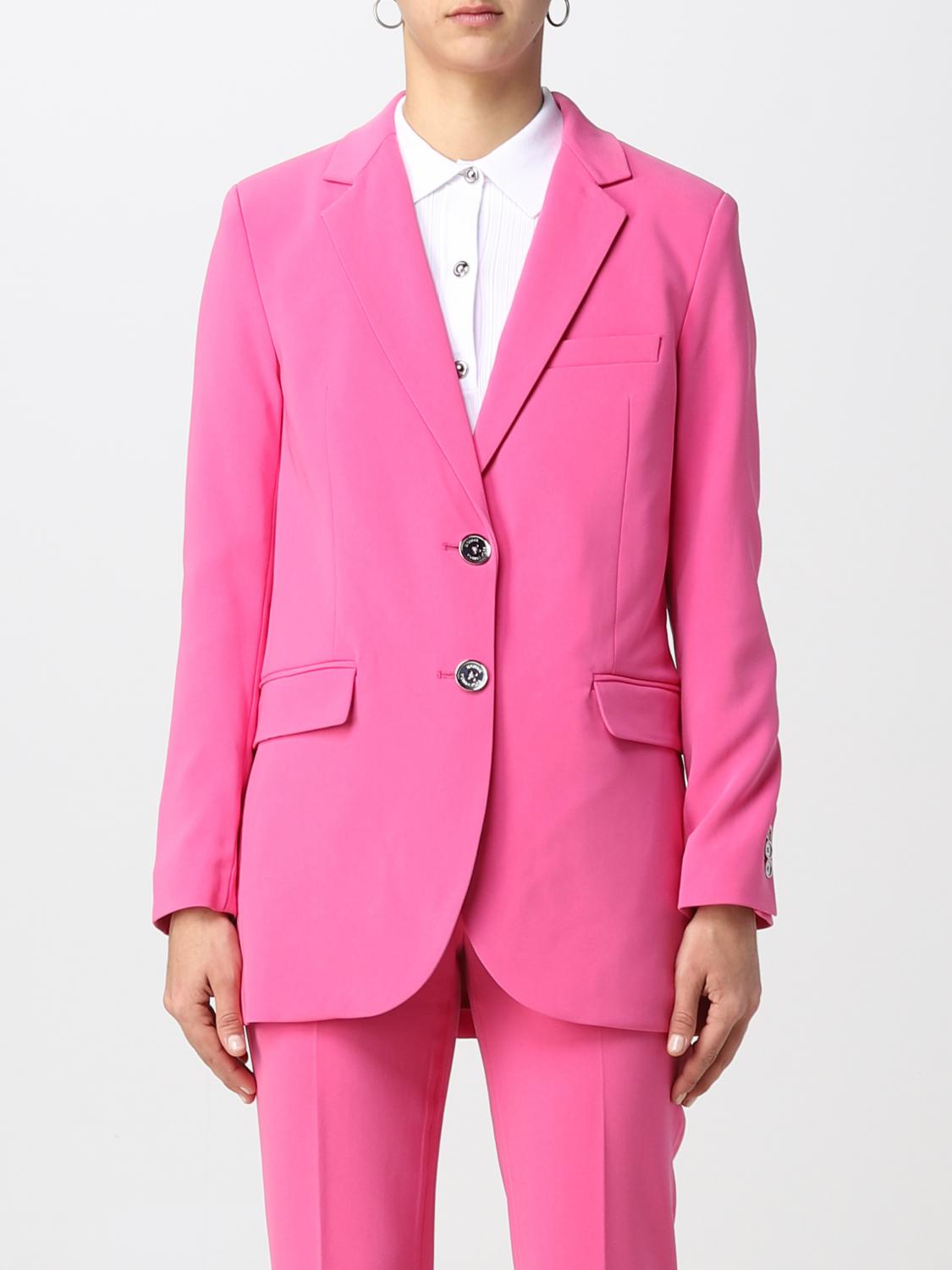 アウターその他 Michael Kors Woman Blazer Pink MR3100CENX 663 Michael Kors Outlet: crepe blazer - Pink | Michael Kors
