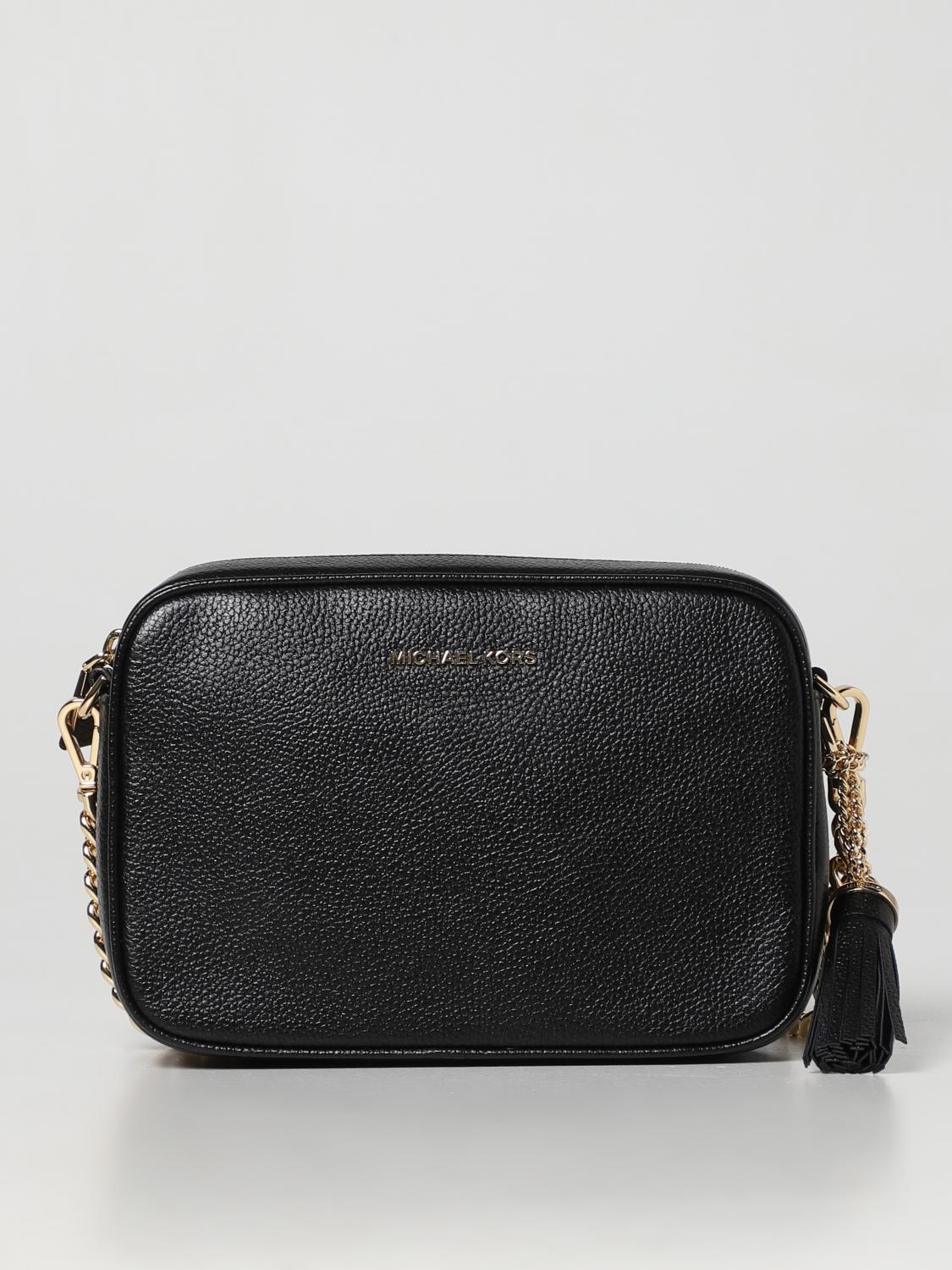 MICHAEL KORS BORSA A TRACOLLA: Borsa Michael Kors in pelle a micro grana, Nero - Img 1