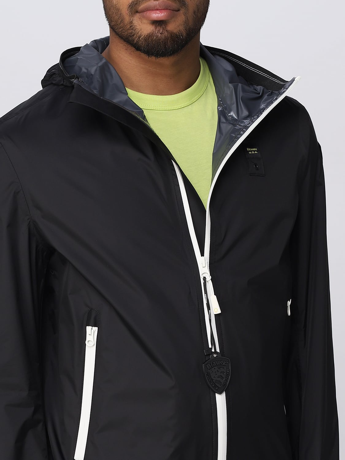 BLAUER JACKET: Jacket men Blauer, Black - Img 4