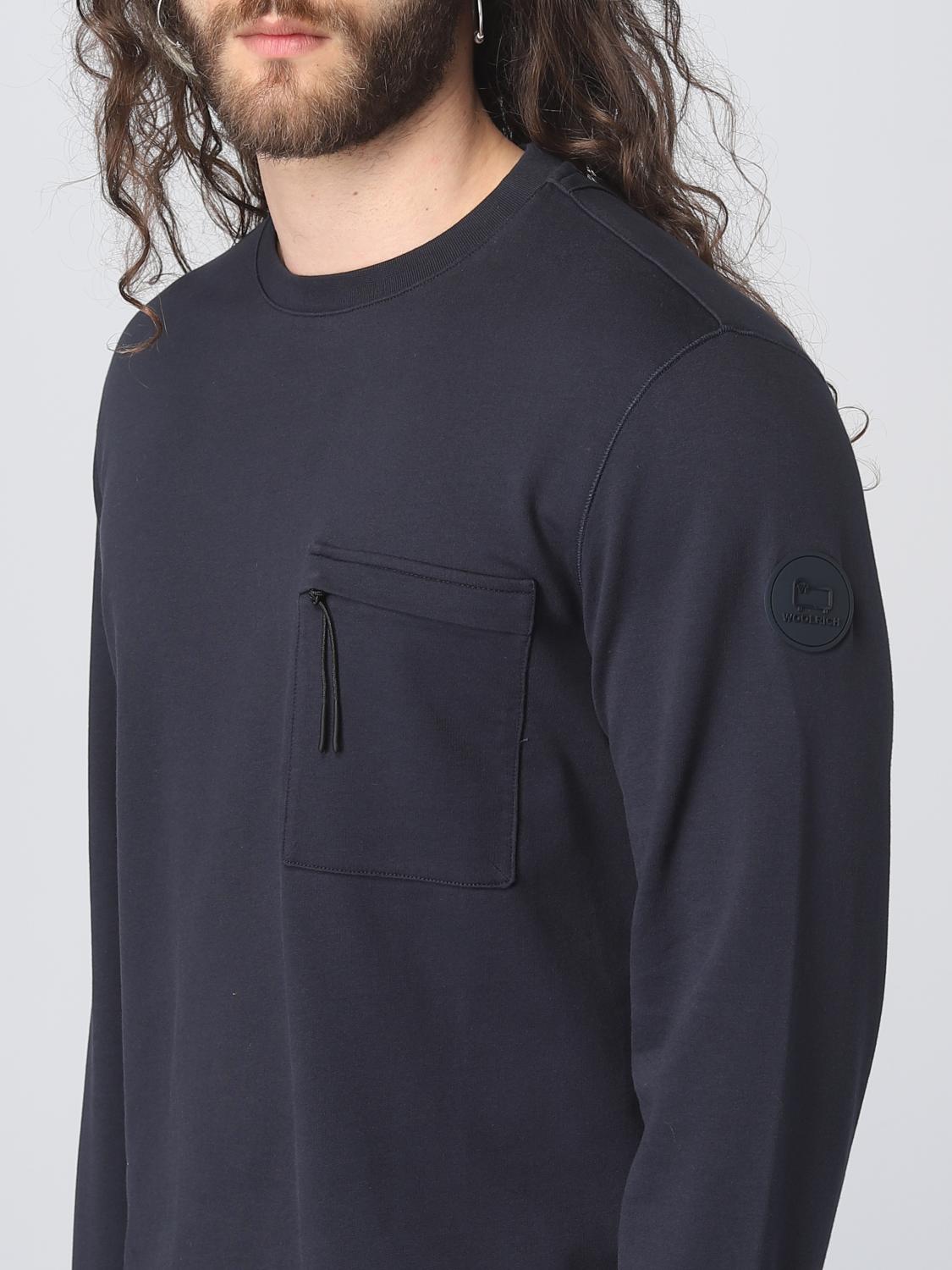 WOOLRICH SUDADERA: Sudadera hombre Woolrich, Azul Oscuro - Img 3