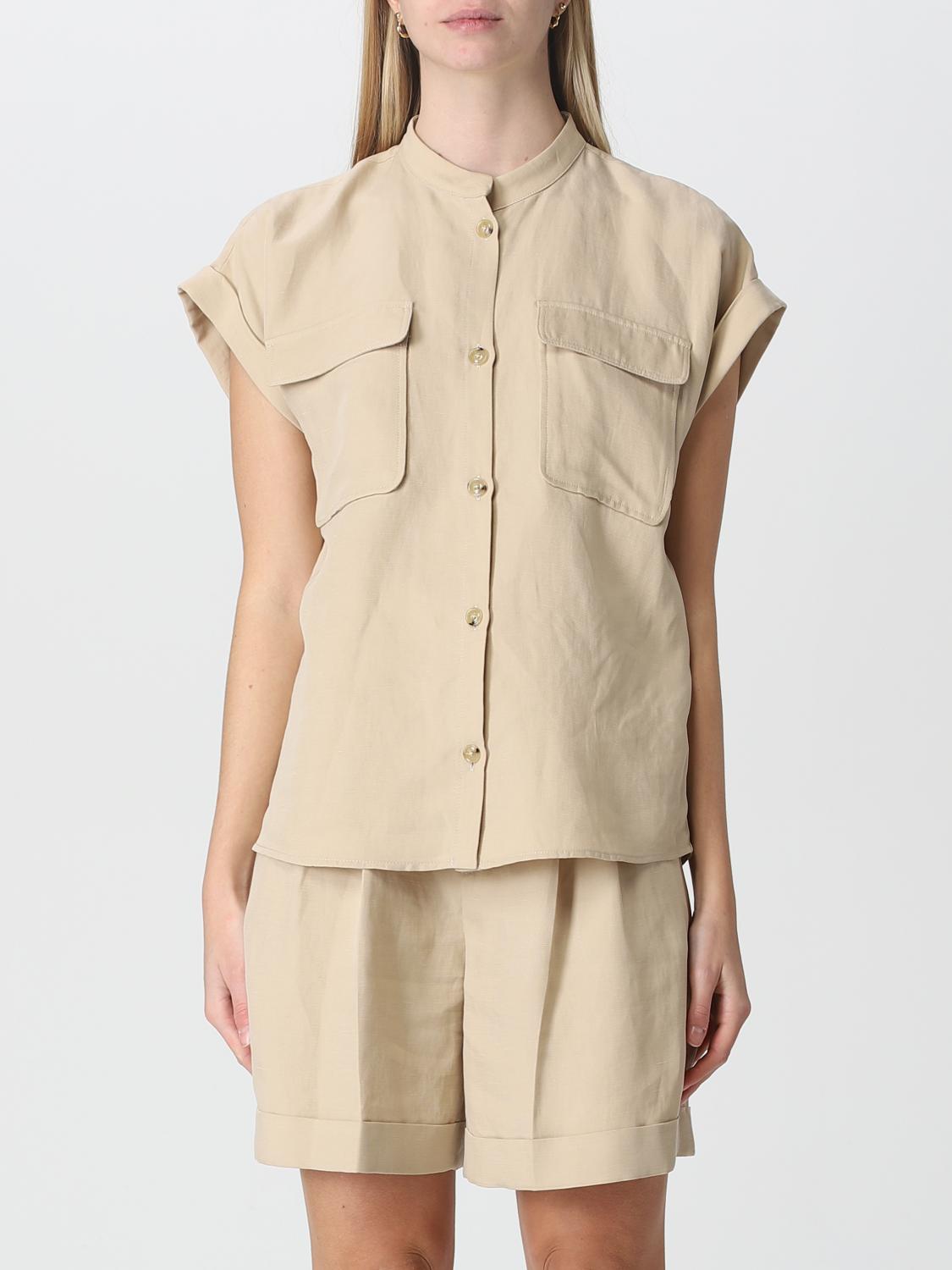WOOLRICH TOP: Blusa Woolrich in misto viscosa, Sabbia - Img 1