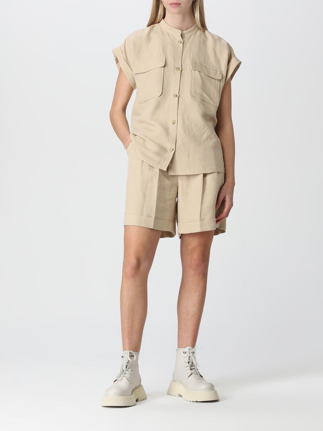 WOOLRICH TOP: Blusa Woolrich in misto viscosa, Sabbia - Img 2