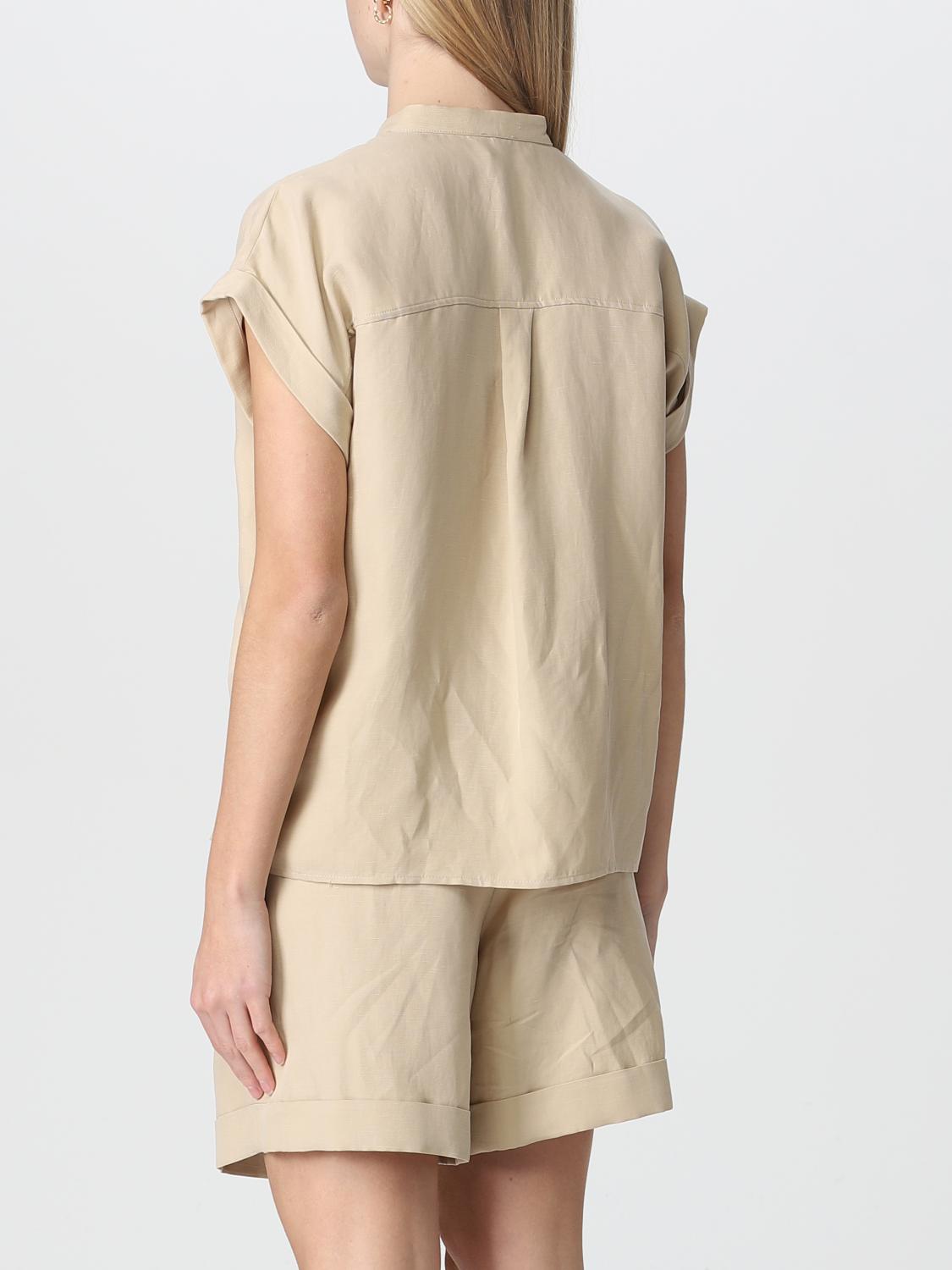 WOOLRICH TOP: Blusa Woolrich in misto viscosa, Sabbia - Img 3
