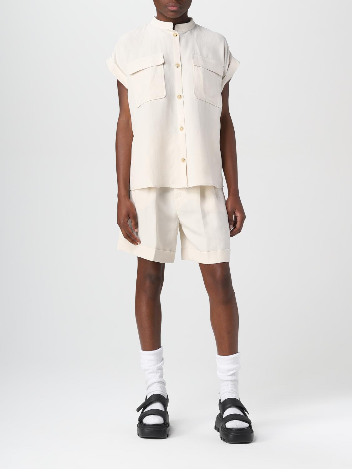 WOOLRICH TOP: Blusa Woolrich in misto viscosa, Crema - Img 2