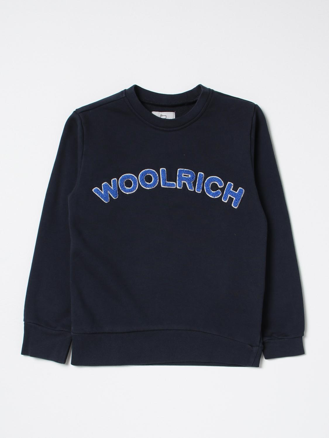 WOOLRICH SWEATER: Sweater kids Woolrich, Blue - Img 1