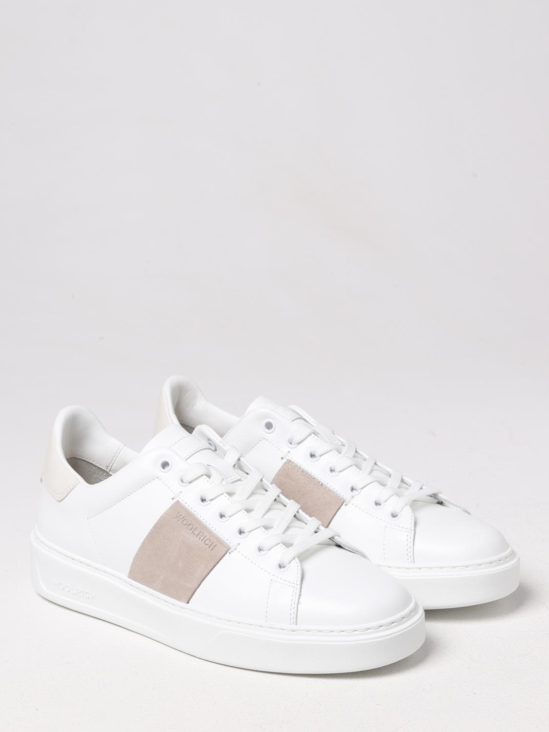 WOOLRICH SNEAKERS: Sneakers Woolrich in pelle, Bianco - Img 2