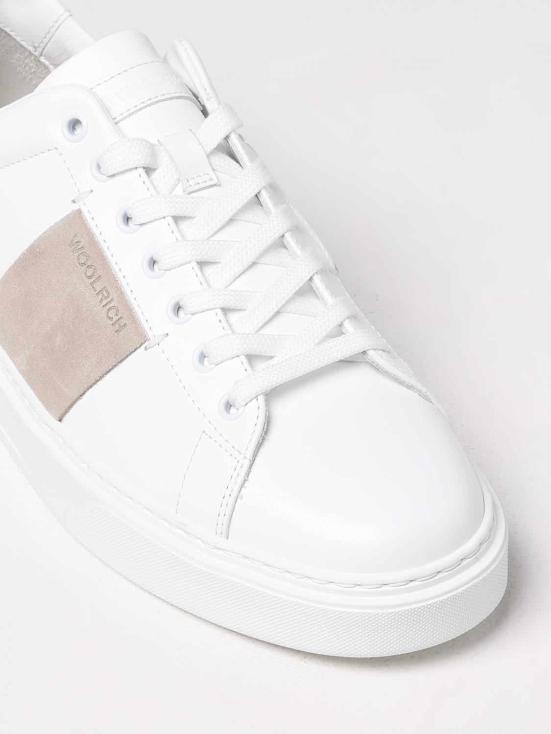 WOOLRICH SNEAKERS: Sneakers Woolrich in pelle, Bianco - Img 4