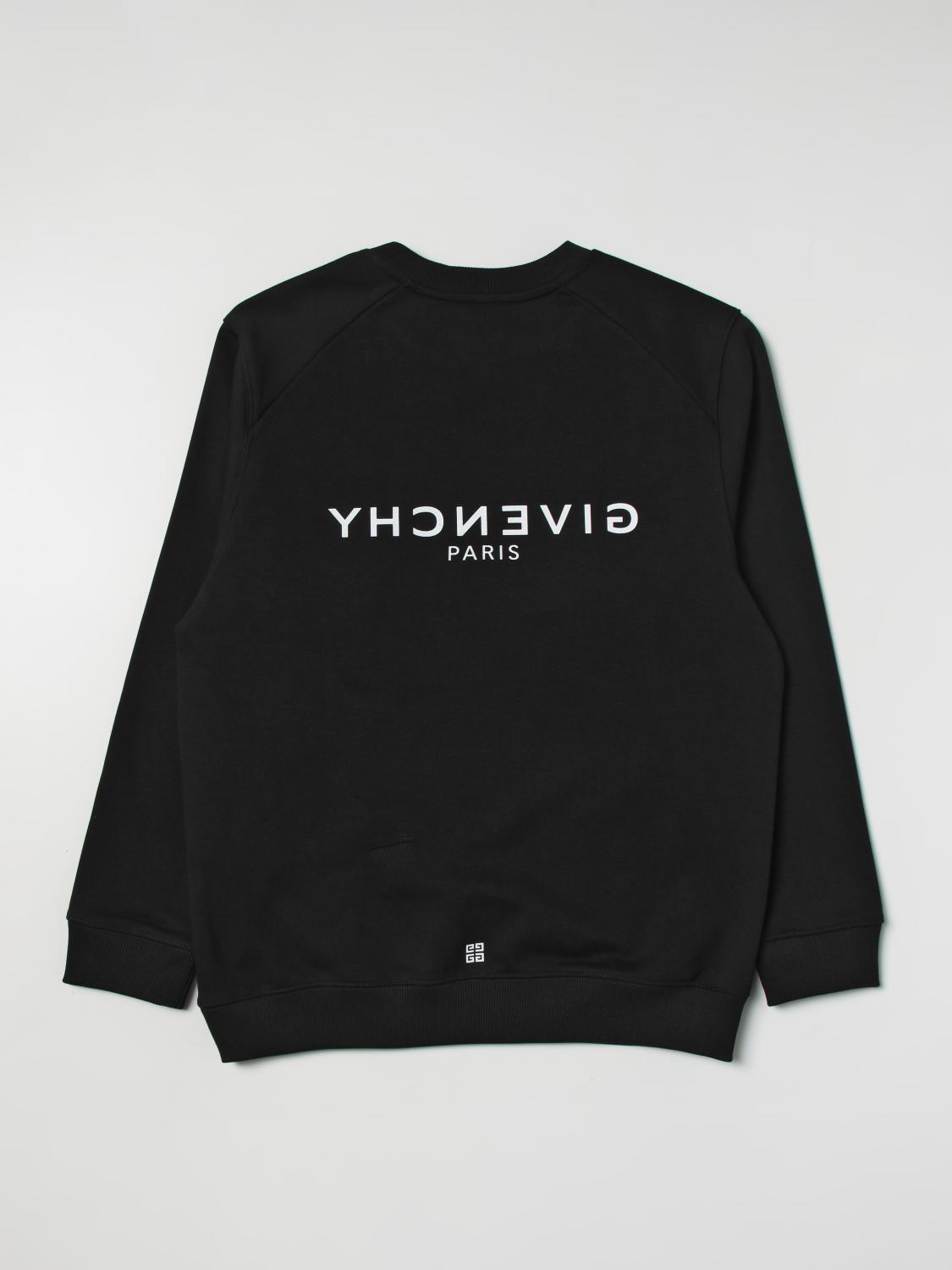 GIVENCHY SWEATER: Givenchy sweatshirt in cotton blend, Black - Img 2