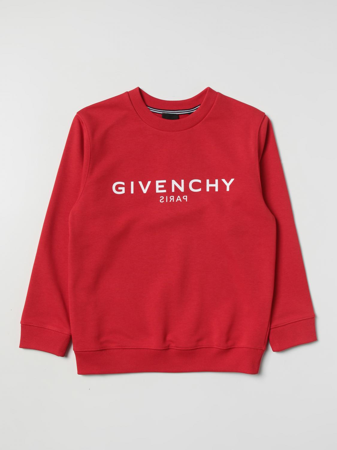 GIVENCHY SWEATER: Givenchy sweatshirt in cotton blend, Red - Img 1