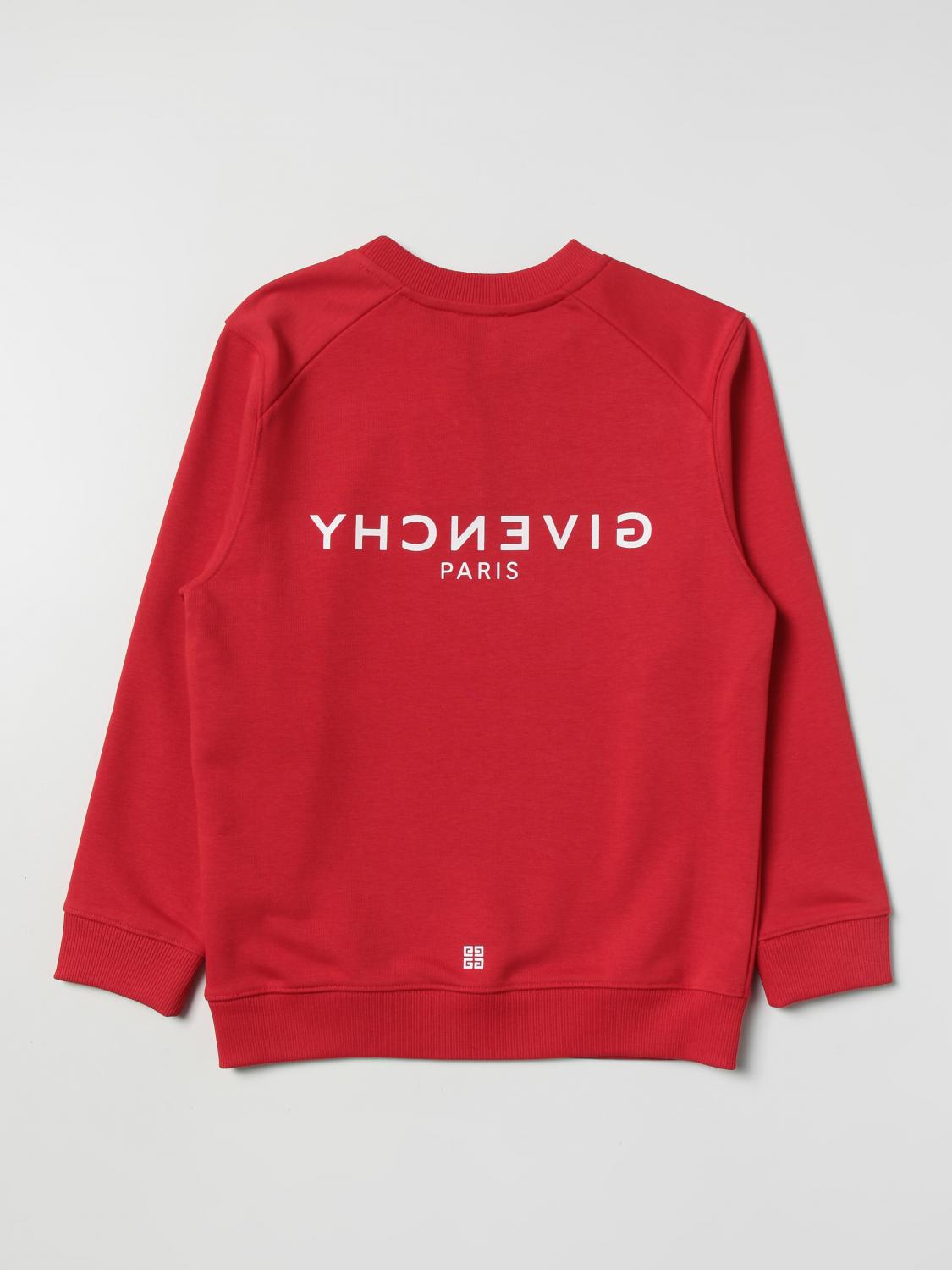 GIVENCHY SWEATER: Givenchy sweatshirt in cotton blend, Red - Img 2