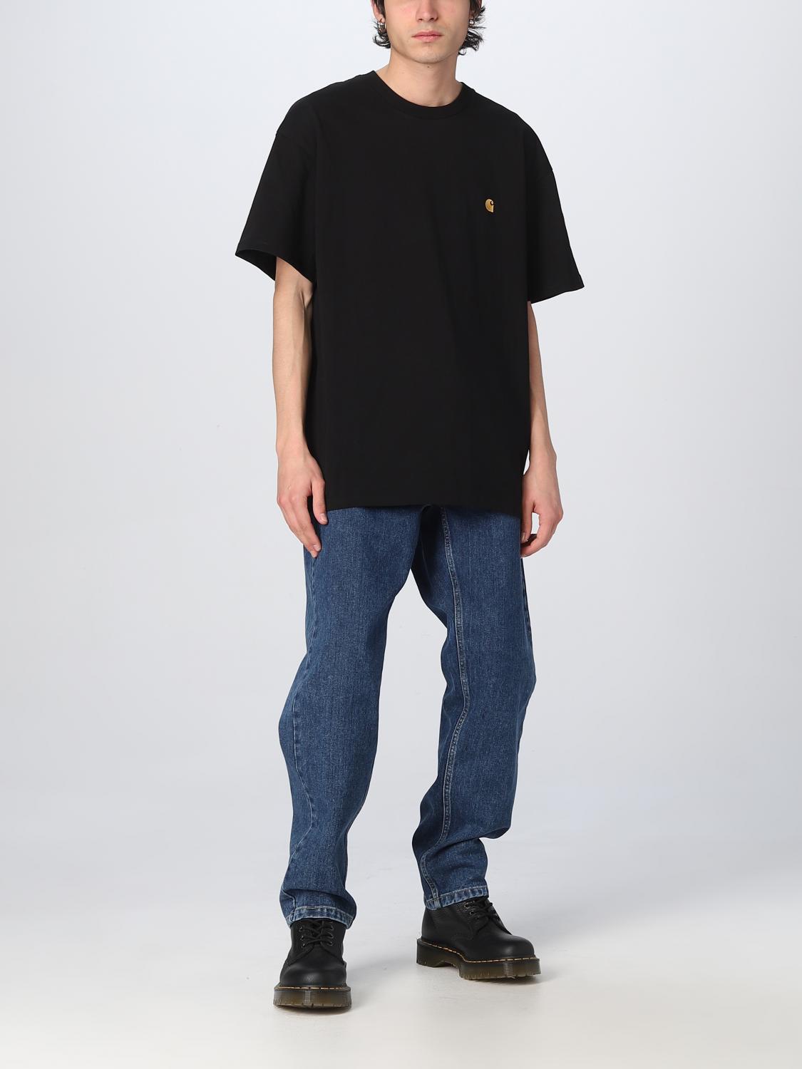 CARHARTT WIP T-SHIRT: T-shirt men Carhartt Wip, Black - Img 2