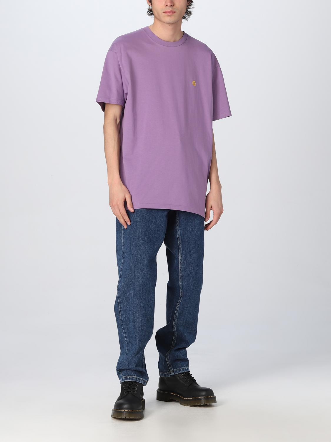 CARHARTT WIP T-SHIRT: T-shirt men Carhartt Wip, Violet - Img 2
