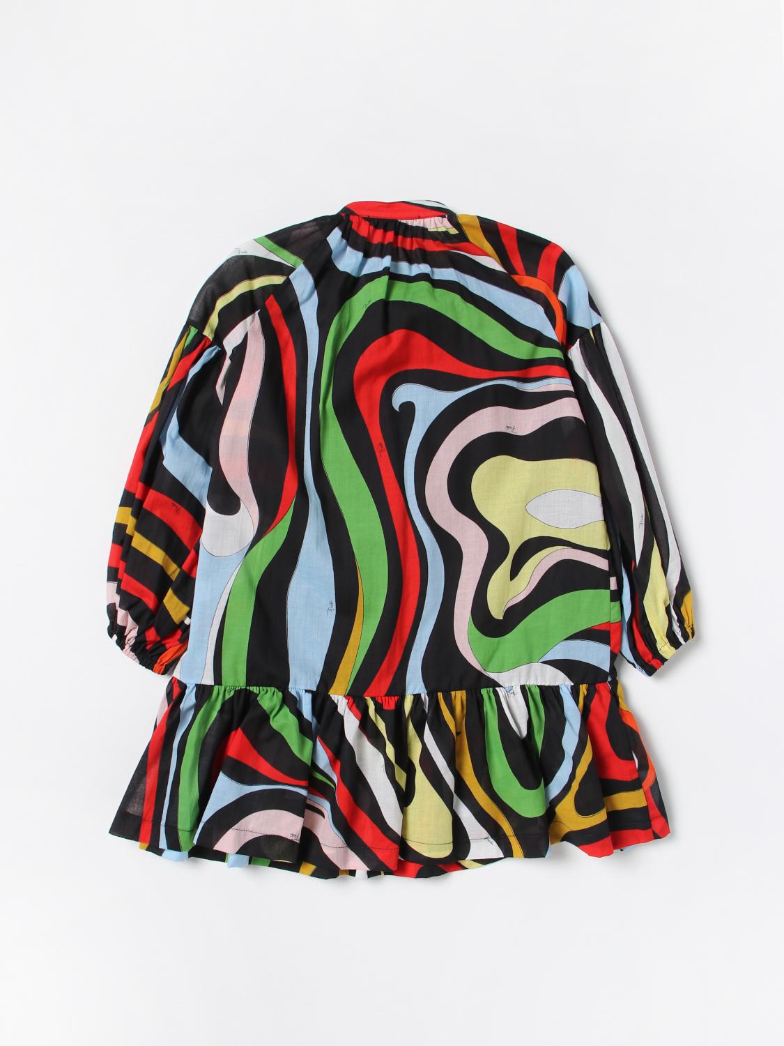 PUCCI KLEID: Kleid kinder Pucci Junior, Schwarz - Img 2